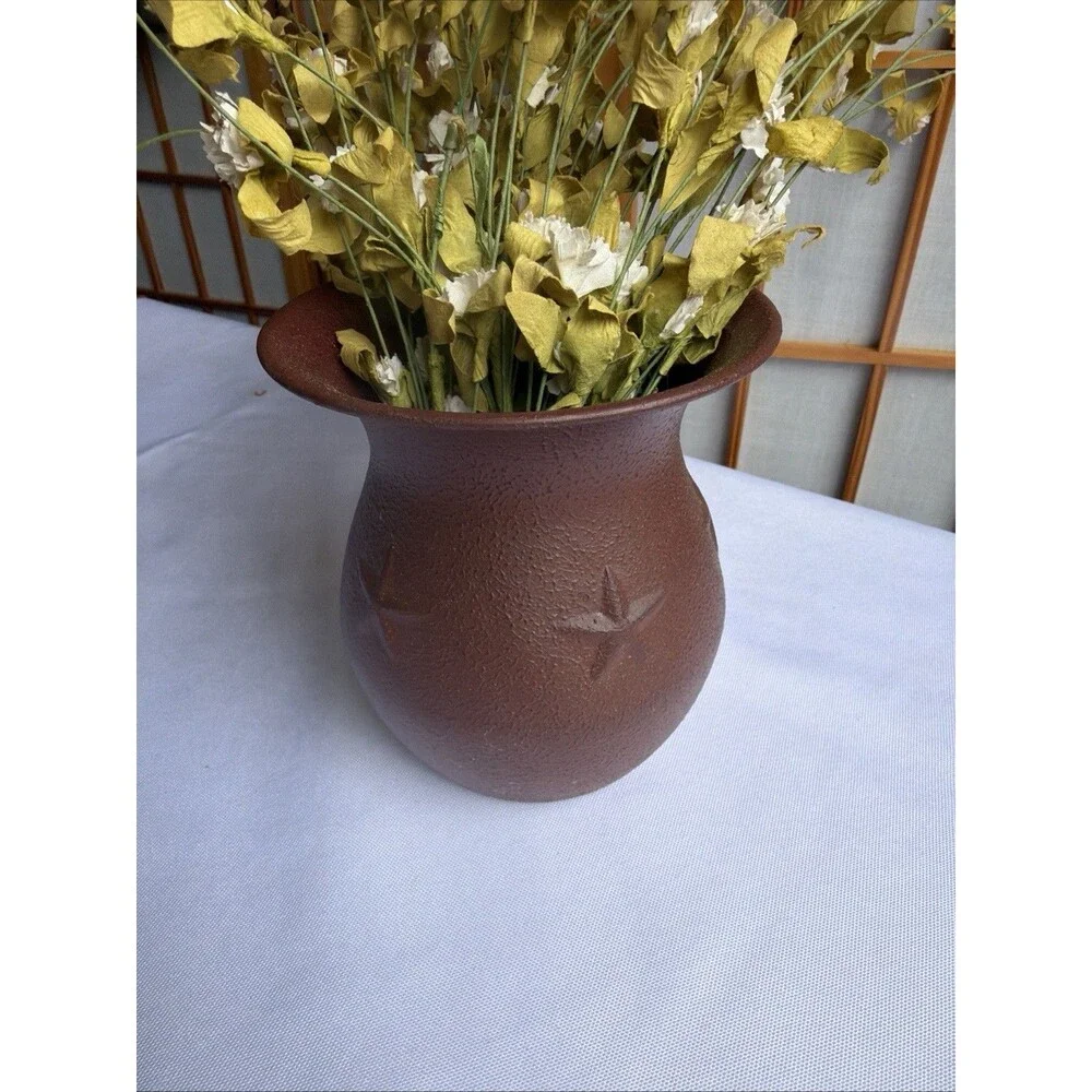 Americana The Country Home Collection Metal Vase Flowers Included Rustic Farmhou